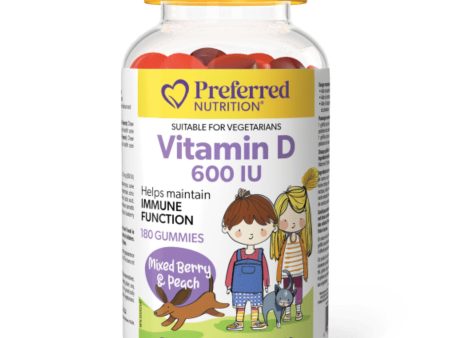 Preferred Nutrition Vitamin D 600 IU Gummies for Kids 180s For Cheap