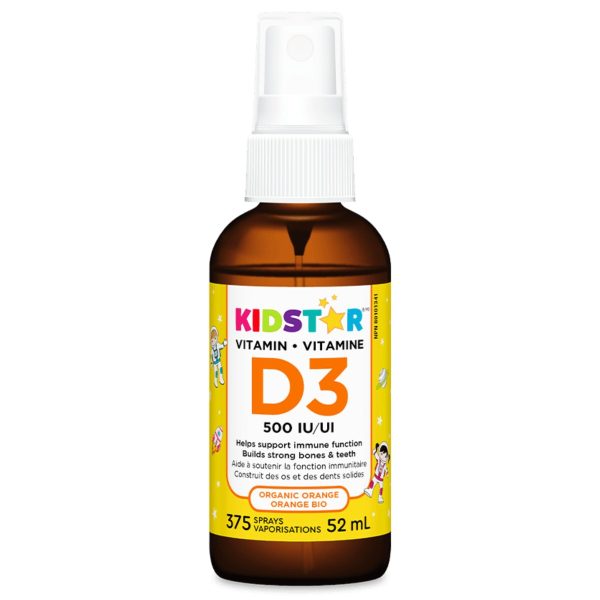 Kidstar Vitamin D3 Spray - Orange Flavour 52ml For Cheap