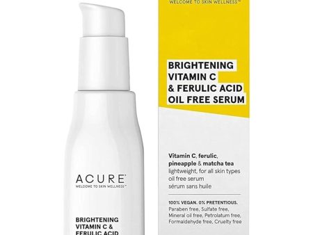 Acure Brightening Vitamin C & Ferulic Acid Serum 30ml Online now