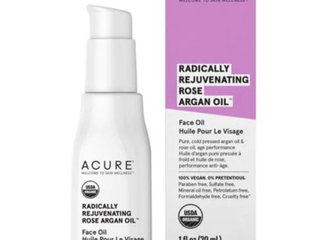 Acure Radically Rejuvenating Rose Argan Oil 30ml Hot on Sale