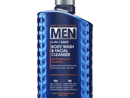 Giovanni Men 2-in-1 Daily Body Wash & Facial Cleanser 499ml Online Hot Sale