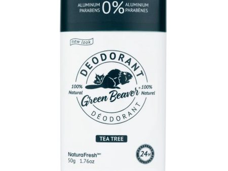 Green Beaver Deodorant Sport 24 Hour Protection - Tea Tree 50g For Sale