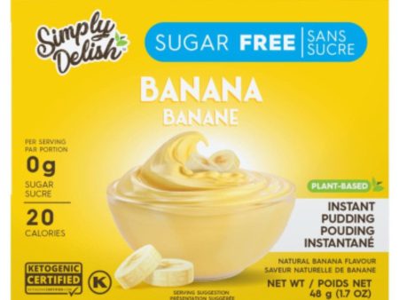 Simply Delish Sugar-Free Instant Banana Pudding Mix 48g Online now