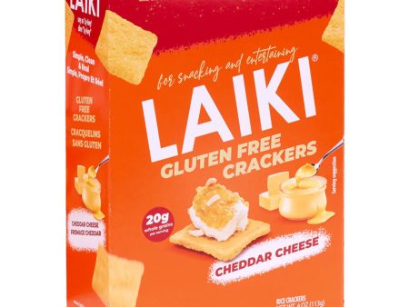 LAIKI Cheddar Cheese Gluten Free Crackers 113g Cheap