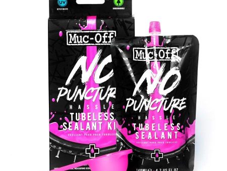 Muc-Off No Puncture Hassle Tubeless Sealant 140ml Pouch For Sale