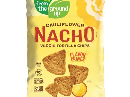 From the Ground Up Nacho Cauliflower Tortilla Chips 128g Cheap