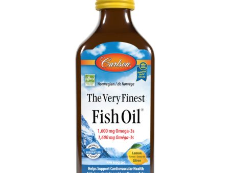 Carlson The Very Finest Fish Oil Liquid - Lemon 200ml Supply