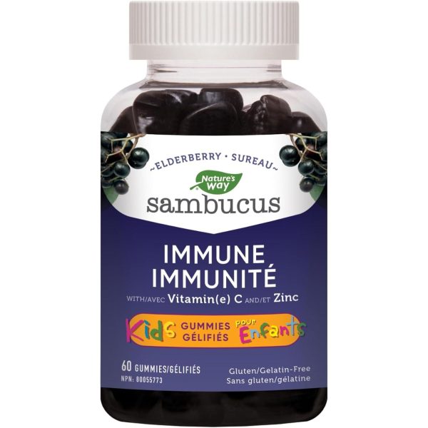 Nature s Way Sambucus Immune Support Kids Gummies 60s Online now