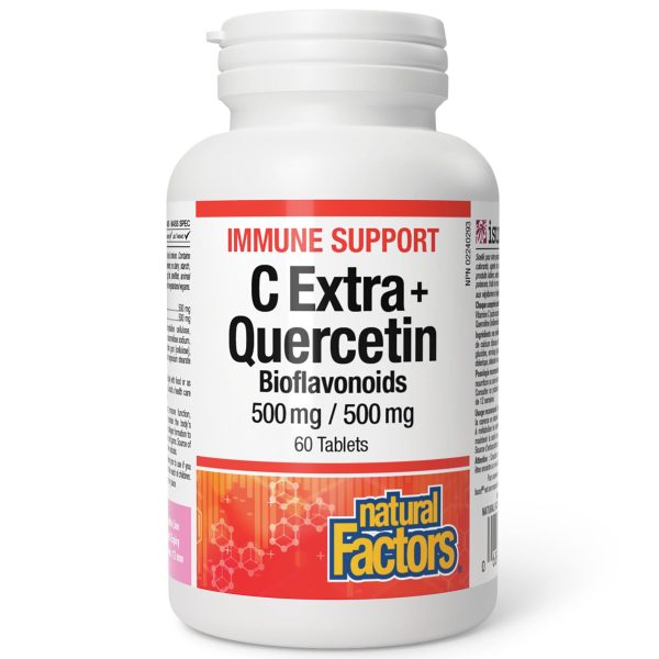 Natural Factors Vitamin C 500mg + Quercetin 500mg 60s Supply