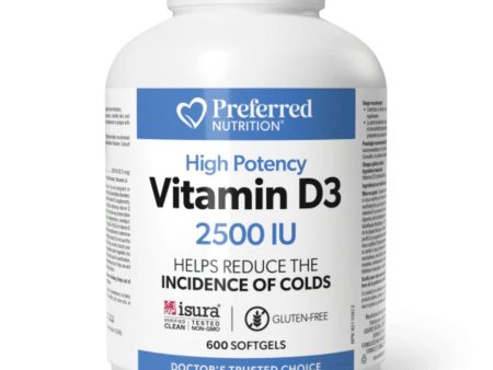 Preferred Nutrition Vitamin D3 2500IU 600s Cheap