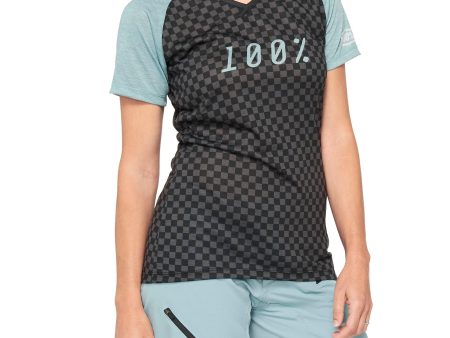 100% Airmatic Womens Jersey - Seafoam Checkers For Cheap