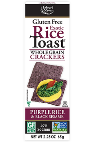 Edward & Sons Exotic Rice & Black Sesame Toasts 65g For Cheap