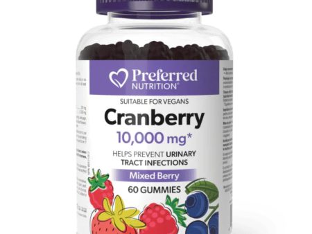 Preferred Nutrition Cranberry 10,000mg Gummies 60s Supply