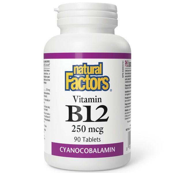 Natural Factors Vitamin B12 250mcg 90s on Sale