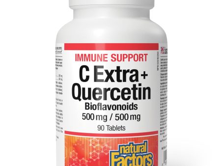 Natural Factors Vitamin C 500mg + Quercetin 500mg 90s Hot on Sale