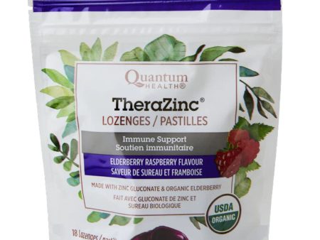 Quantum TheraZinc Elderberry Raspberry Flavour Lozenges 18s Online Hot Sale