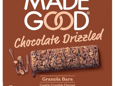 MadeGood Chocolate Drizzled Granola Bars Cookie Crumble 5x24g Online