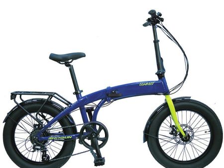 Shogun Compact 20  Electric Bike - Blue   Yellow Online