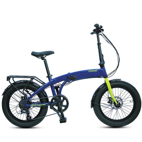 Shogun Compact 20  Electric Bike - Blue   Yellow Online