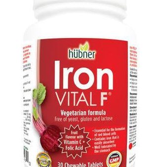 Hubner Iron Vital F Chewable Tablets 30s Hot on Sale