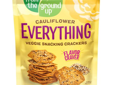 From the Ground Up Everything Snacking Cauliflower Crackers 100g Discount