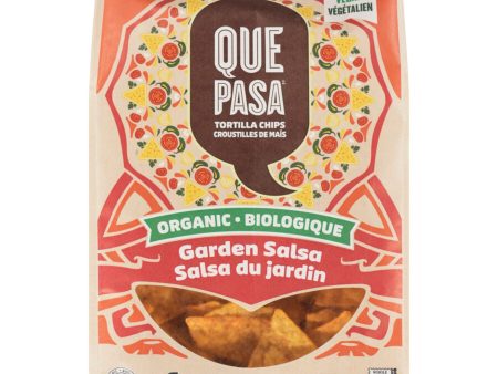 Que Pasa Organic Garden Salsa Tortilla Chips 156g on Sale