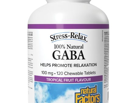 Natural Factors 100% Natural GABA 100 mg Tropical Fruit Flavour 120s Discount