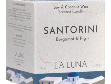 La Luna SANTORINI Bergamot & Fig Scented Candle 56g Supply