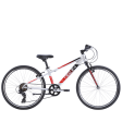 Apollo NEO+ 24  7 Speed Kids Bikes - Brushed Alloy   Black   Red Fade Supply