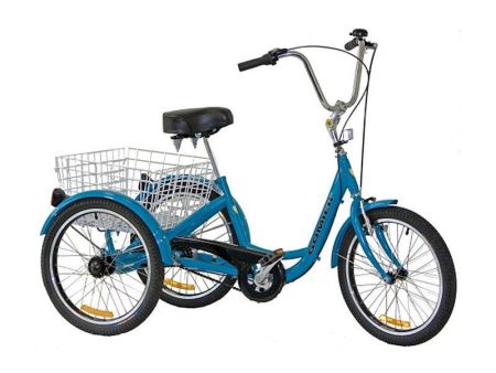 Gomier 2500 Series 24  Coaster (Footbrake) Adult Tricycle - Blue Cheap