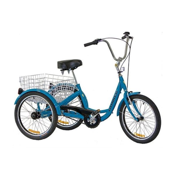 Gomier 2500 Series 24  Coaster (Footbrake) Adult Tricycle - Blue Cheap