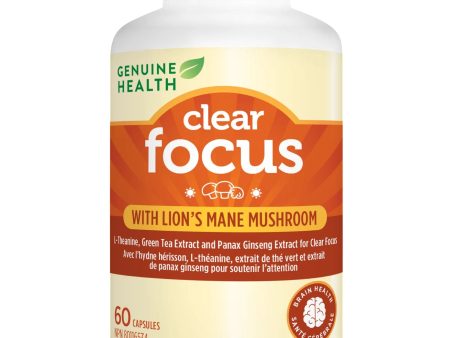 Genuine Health Clear Focus with Lion s Mane 60s Online Hot Sale