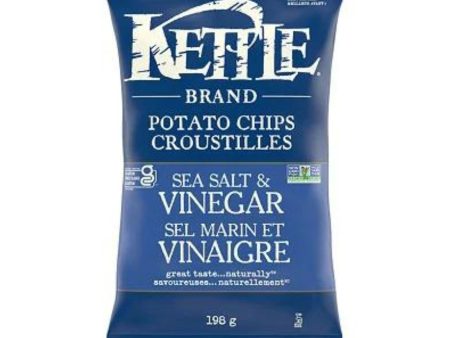 Kettle Potato Chips Sea Salt & Vinegar 198g Discount