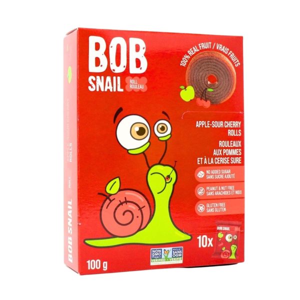 Bob Snail Fruit Rolls - Apple Sour Cherry 10pk Supply