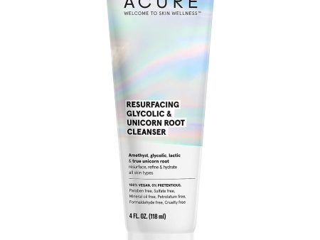 Acure Resurfacing Glycolic & Unicorn Root Cleanser 118ml Cheap