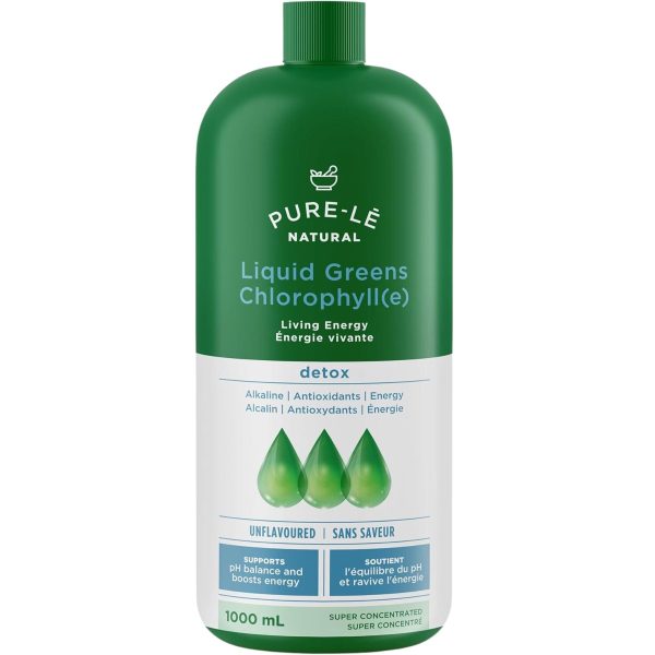 Pure-Le Naturals Liquid Greens Chlorophyll Unflavoured 1000ml Discount