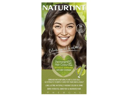 Naturtint Permanent Hair Colour 5N Light Chestnut Brown 165ml Supply