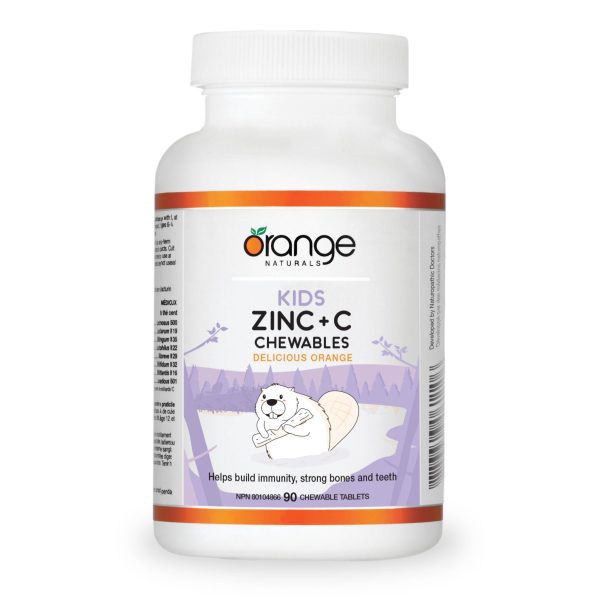 Orange Naturals Kids Zinc + C Chewables - Orange 90s Fashion