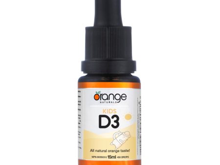 Orange Naturals Kids D3 Drops 400IU - Orange 15ml For Cheap