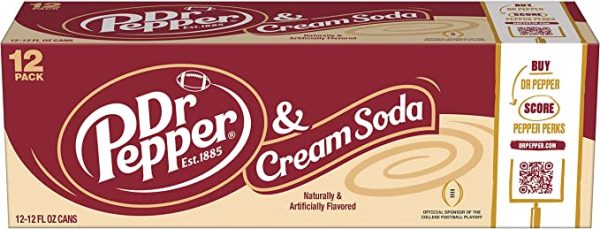 Dr Pepper Cream Soda Pack of 12x355ml Online Hot Sale